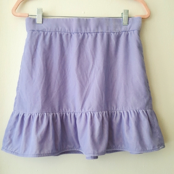 🌙J.CREW Peplum Velvet Lavender Skirt. - Picture 3 of 11